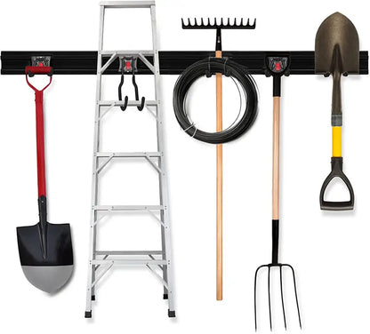 WORKPRO Heavy-Duty 64″ Wall-Mount Garage & Garden Tool Organizer Rack