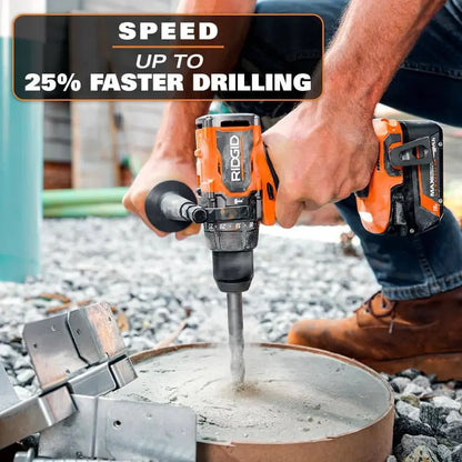 RIDGID 18V Brushless Cordless 1/2 in. High Torque Hammer Drill/Driver (Tool Only) R861152B