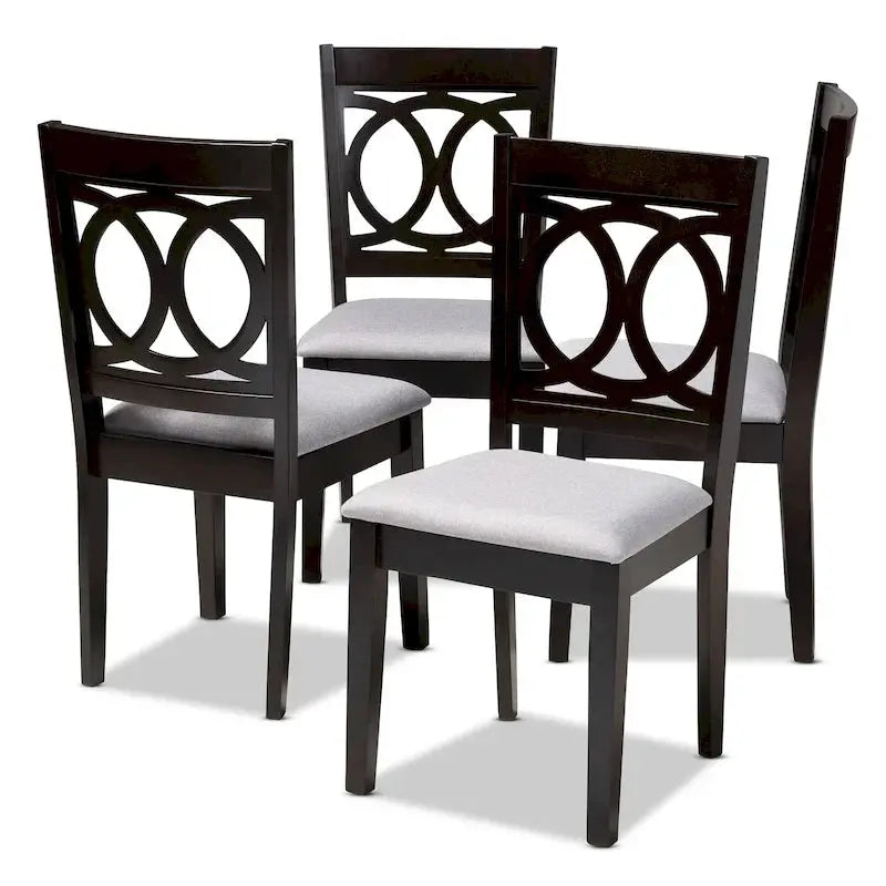 Contemporary 4-Piece Dining Chair Set  Sleek Modern Design