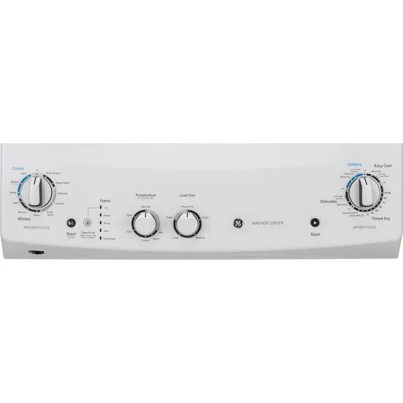 All-in-One Laundry Center  3.8 cu ft Top-Load Washer + 5.9 cu ft Electric Dryer (White, 2025 Model)