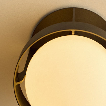 Loop Wall Light in Dark Grey + Sphere IV