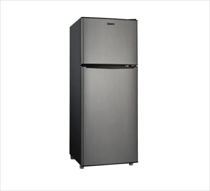 Galanz 4.6 Cu. Ft. Two-Door Mini Fridge with Freezer  Stainless Steel Finish