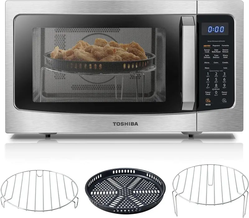 TOSHIBA ML-EC42P(SS) 4-in-1 Microwave Oven  Convection, Air Fryer, Smart Sensor & Mute Mode