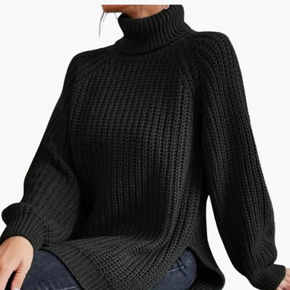 Women’s Oversized Loose-Fit Turtleneck Sweater