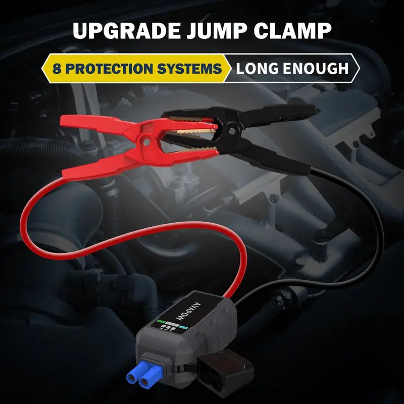 AVAPOW 6000A Car Battery Jump Starter with Dual USB Quick Charge and DC Output, 12V Jump Pack with Built-In LED Bright Light