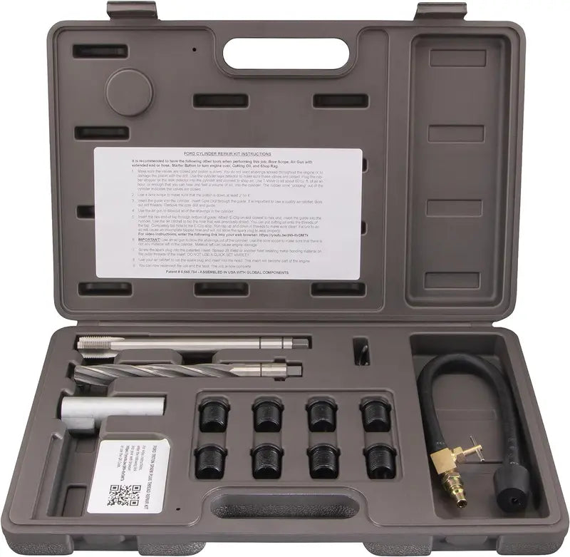 Ford Triton Spark Plug Thread Repair Kit  Two-Valve 38900 Tool Set for Foolproof Cylinder Head Repairs