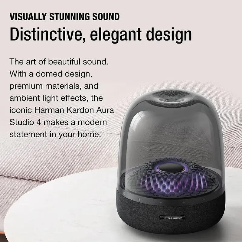 Bluetooth Home Speaker with Diamond Light Effects and Eco-Friendly Recycled Build