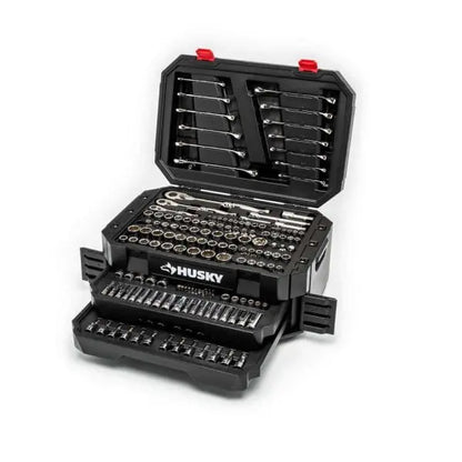 244-Piece 72-Tooth Ratchet Mechanics Tool Set with Storage Chest — 1/4″, 3/8″, and 1/2″ Drives
