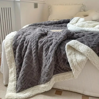 All-Season Reversible Throw Blanket for Living Room & Bedroom