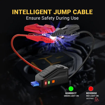 TACKLIFE T8 800A Car Jump Starter  18000mAh, Supports Gas (7.0L) & Diesel (5.5L), Quick-Charge & Safety Protection
