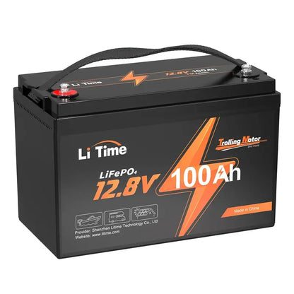 LiTime 12V 100Ah LiFePO4 Deep Cycle Battery  Integrated 100A BMS, Drop-in Replacement