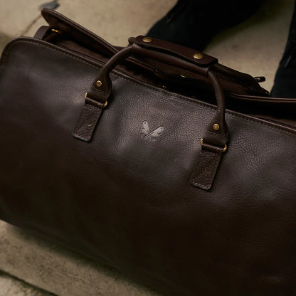 Leather S.C Holdall - Brown