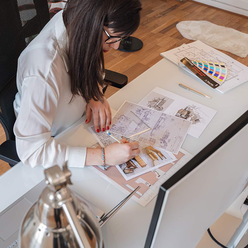 Bureau assis debout avec plateau en verre - DYNAMIC EXECUTIVE