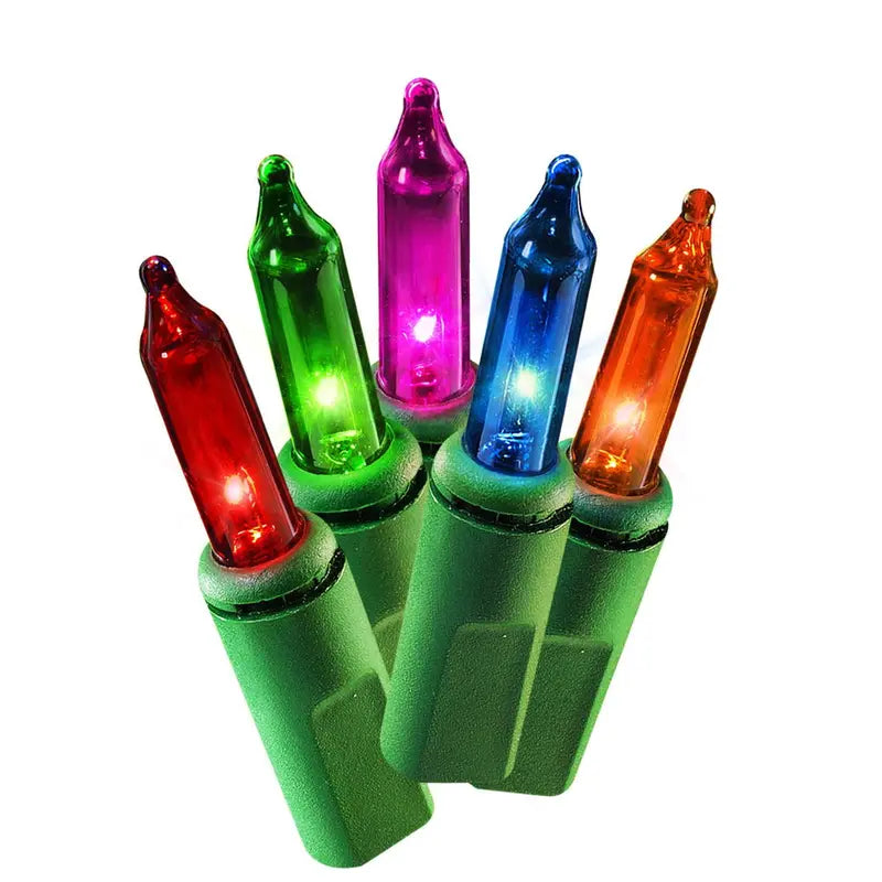 Holiday Time 100-Count Multi-Color Mini Christmas Lights, 21ft, Indoor/Outdoor