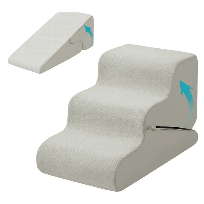 Convertible Pet Stair-Ramp Combo for Small Dogs  Foldable 2-in-1 Design
