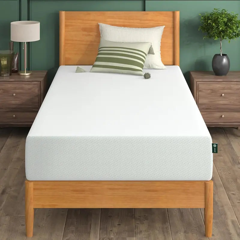 Zinus Lumbar+ 14-Inch King Mattress: Ergonomic Memory Foam with Targeted Lumbar Support, Cooling Gel Infusion, Green Tea Extract, and Soft Cool-to-Touch Cover