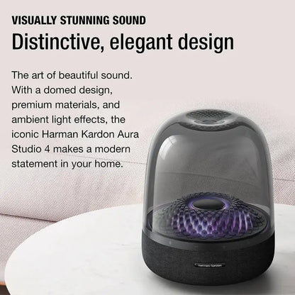 Bluetooth Speaker with Eco-Materials Construction, Premium Audio & 5 Dynamic Light Themes