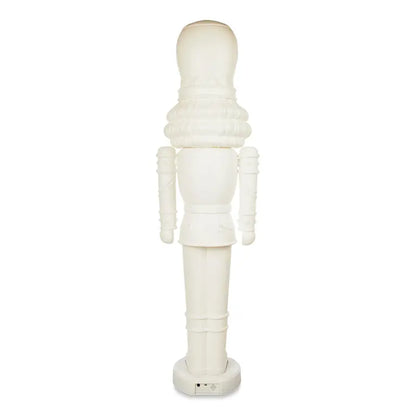 Holiday Time Animated 75-Inch White Nutcracker  LED Lights & Holiday Music