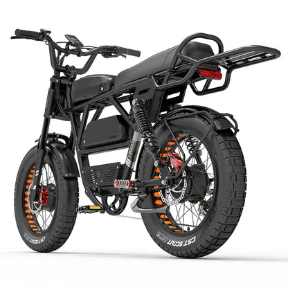 Lankeleisi X-Black Knight E-Mountain Bike  1000W Dual Motor Fat Tire eBike with 45Ah Battery