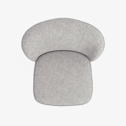 Petit fauteuil de salon en tissu gris