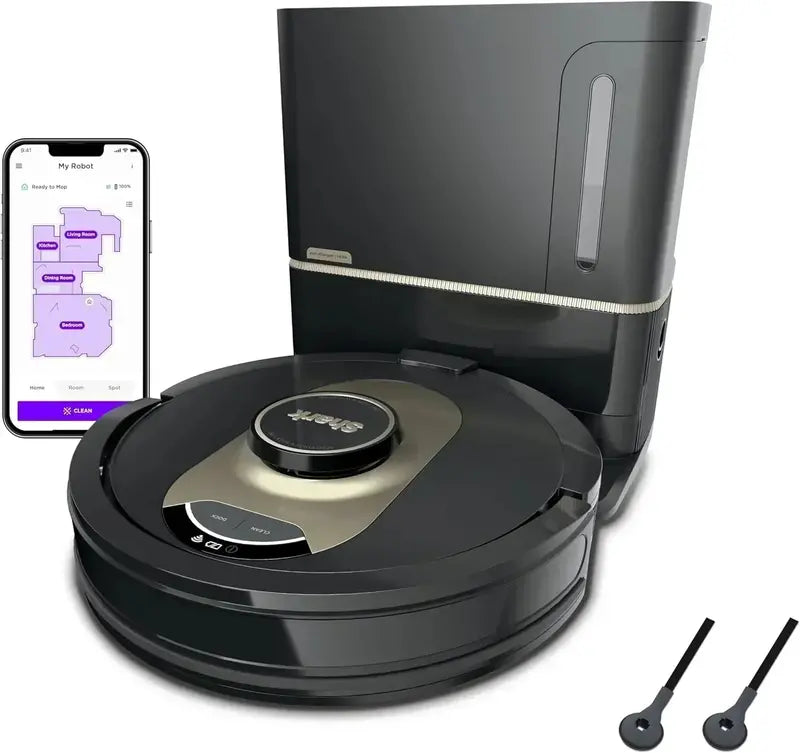 AI-Powered Robot Vacuum with LIDAR Navigation & Self-Emptying Base  60-Day Bagless HEPA Collection