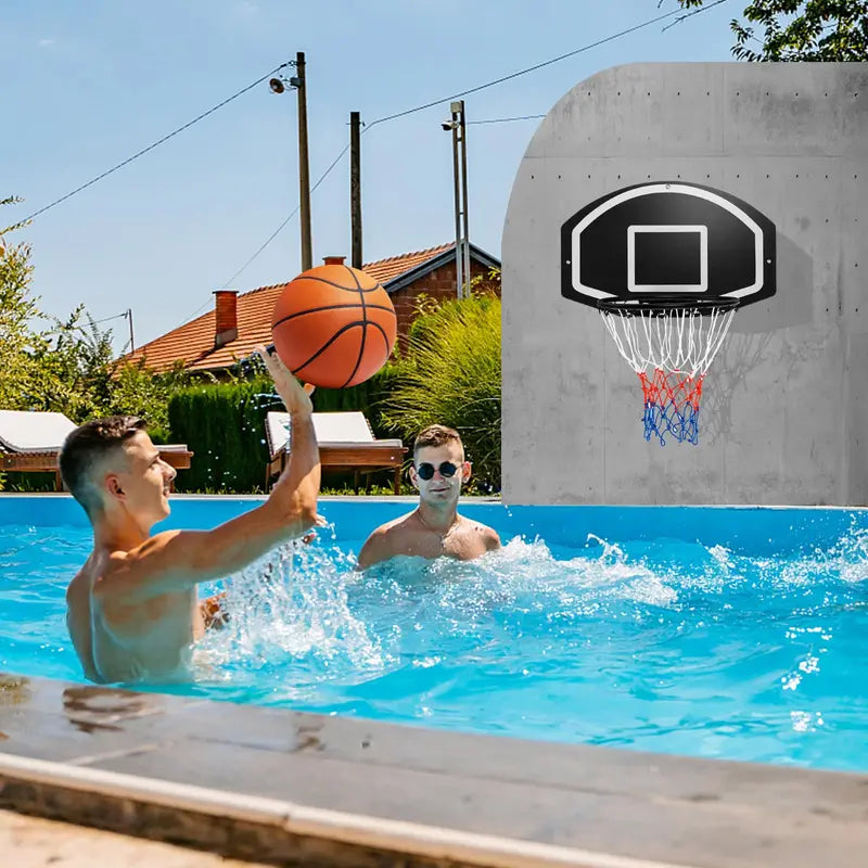 Heavy-Duty Wall-Mounted Basketball Hoop with Shatterproof 28.5″ x 18″ Backboard and 17″ Steel Rim
