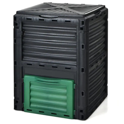 Large 80-Gallon Outdoor Compost Bin  300L Aeration-Friendly Design