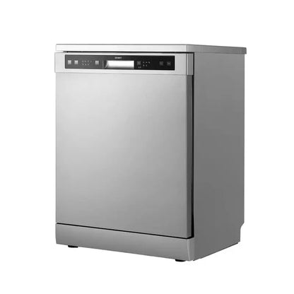 Devanti Freestanding Dishwasher  60cm Wide, 14-Place Setting Silver Unit