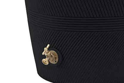 Good Ideas Impressions Havana 50 Gallon Rain Saver  Black