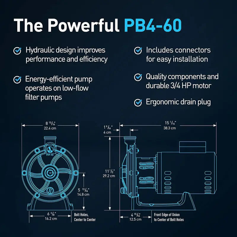 Polaris Pool Booster Pump  60Hz High-Performance Circulation Pump for Spa and Hot Tub Systems