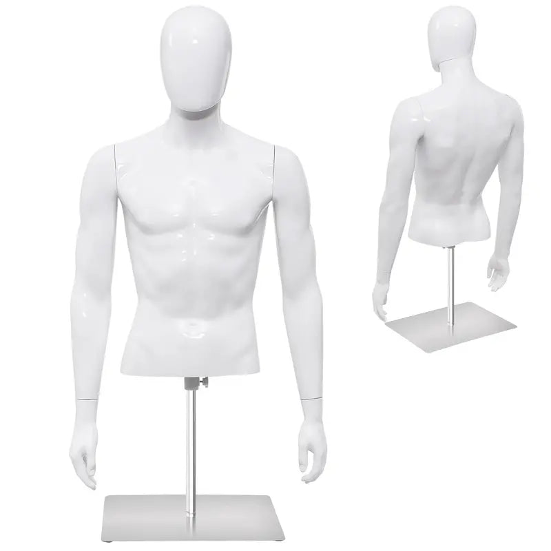 PP Torso Mannequin for Tailoring — Lightweight Male Model Display Stand