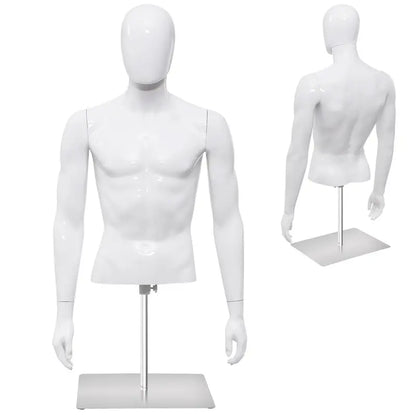 PP Torso Mannequin for Tailoring — Lightweight Male Model Display Stand