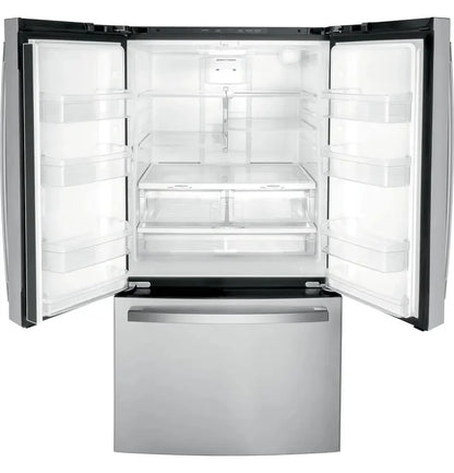 27-Cubic-Foot Stainless Steel French Door Refrigerator with Fingerprint-Resistant Finish