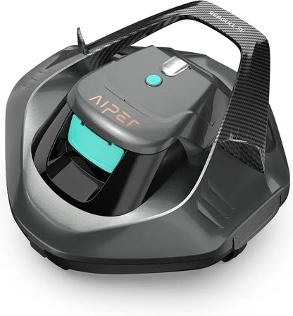 Cordless Robotic Pool Vacuum  90-Minute Runtime, LED Status Indicator & Self-Parking Feature for Flat Above-Ground or Inground Pools up to 40 Feet