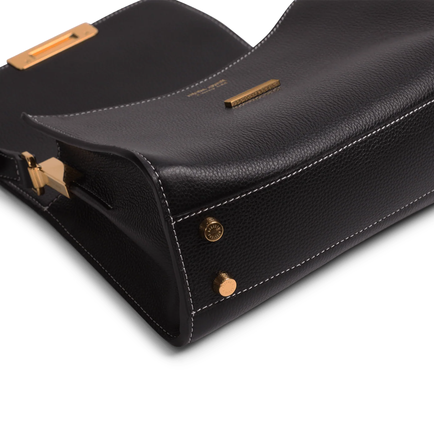 Mini Amelot  - Cuir Grainé Noir
