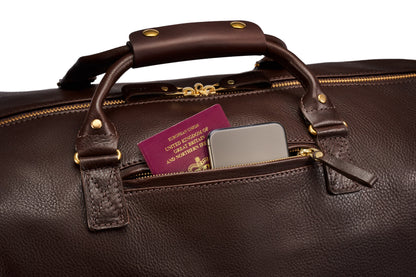 Leather Weekender - Brown