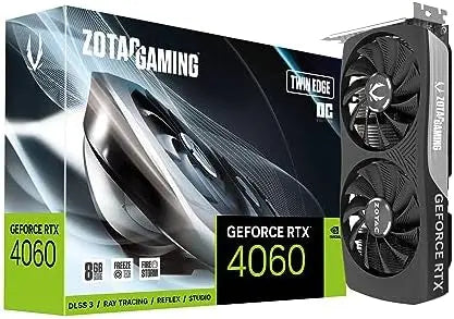 ZOTAC GeForce RTX 4060 8GB DLSS 3 GDDR6 Compact Gaming Graphics Card ZT-D40600H-10M