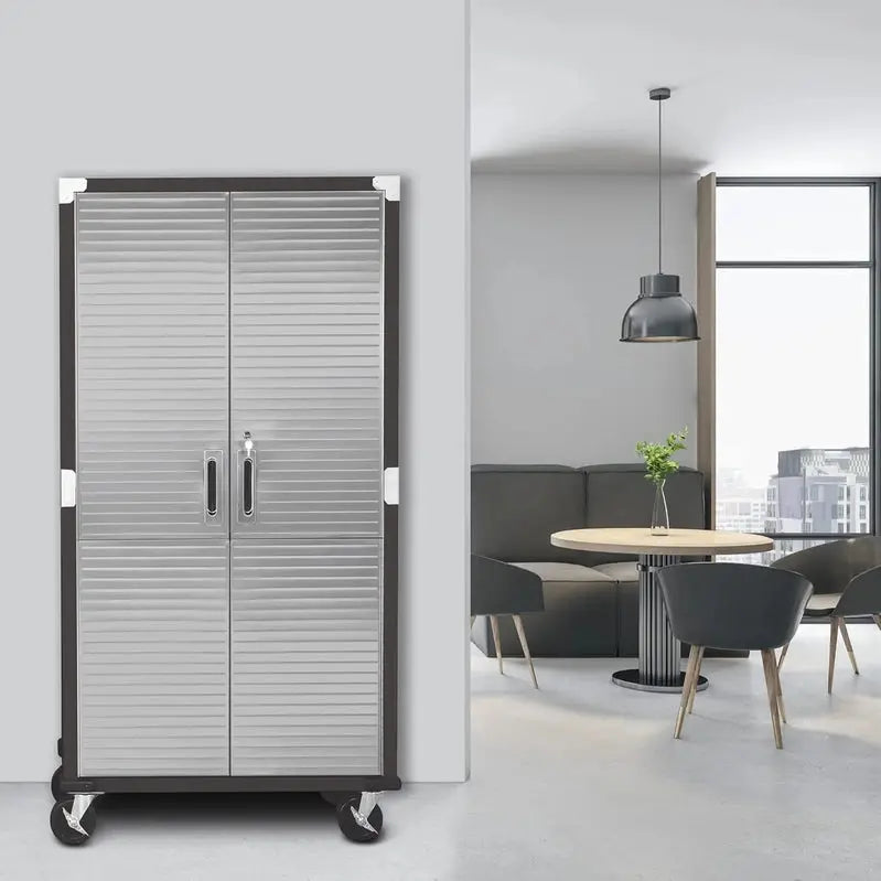 Seville Classics UltraHD Steel Storage Cabinet  36¡å W ¡Á 18¡å D ¡Á 72¡å H