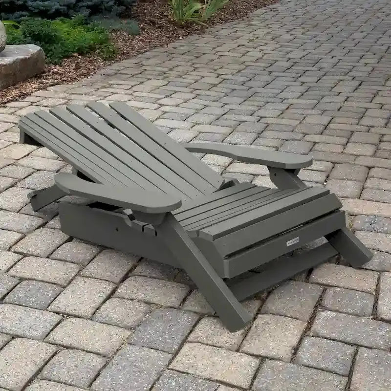 HIGHWOOD King-Size Adirondack Chair  All-Weather Folding and Reclining Outdoor Seating