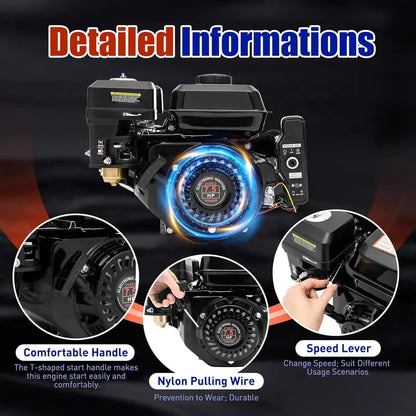 212cc 7.5HP Honda Electric Start OHV Engine for Go-Karts & Machinery