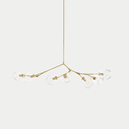 Orvani Linear Globe Chandelier in Modern Industrial Style