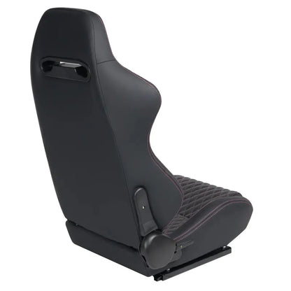 Premium Racing-Style Car Seat Set  Dual-Slider Design with Synthetic Suede Upholstery (Pair)
