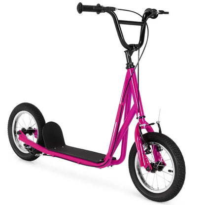 Dual-Purpose Kick Scooter  Lightweight Carbon Steel Frame for Kids and Adults