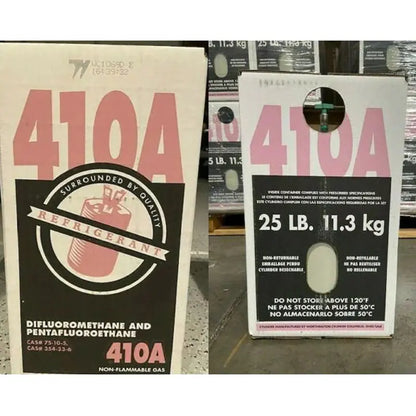 25 lb Factory-Sealed R-410A Refrigerant Canister for HVAC Systems