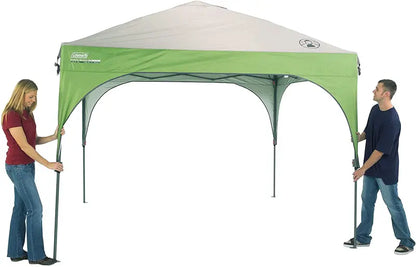 Coleman 10′ x 10′ Outdoor Canopy Sun Shelter Tent with Instant Setup, Green