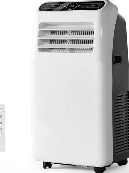 Portable Air Conditioner 4-IN-1 Unit with Dehumidifier, Fan & 24H Timer, Cools 300 Sq.ft, Includes Window Venting Kit