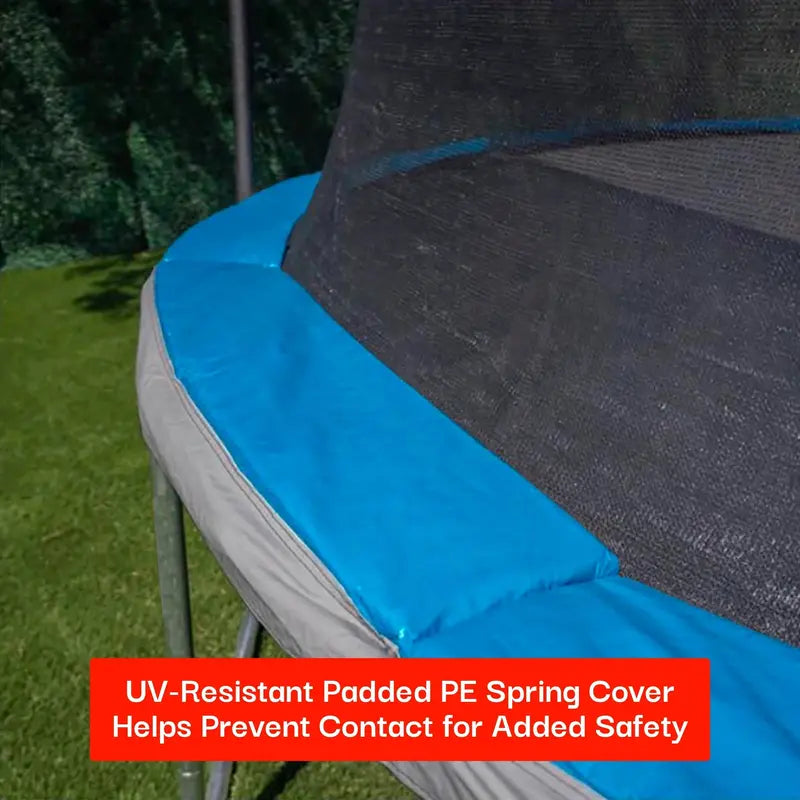 Bounce Pro 14-Foot Trampoline with Flash Lite Zone  LED-Illuminated Jumping Surface & Safety Enclosure
