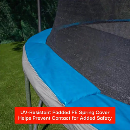 Bounce Pro 14-Foot Trampoline with Flash Lite Zone  LED-Illuminated Jumping Surface & Safety Enclosure