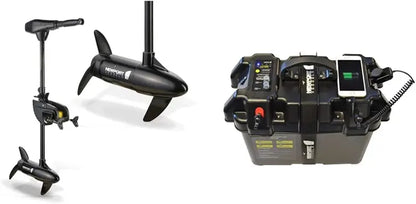 Series 46 lb-Thrust Saltwater Trolling Motor  Transom-Mounted, LED Battery Gauge &amp; 30-Inch Shaft