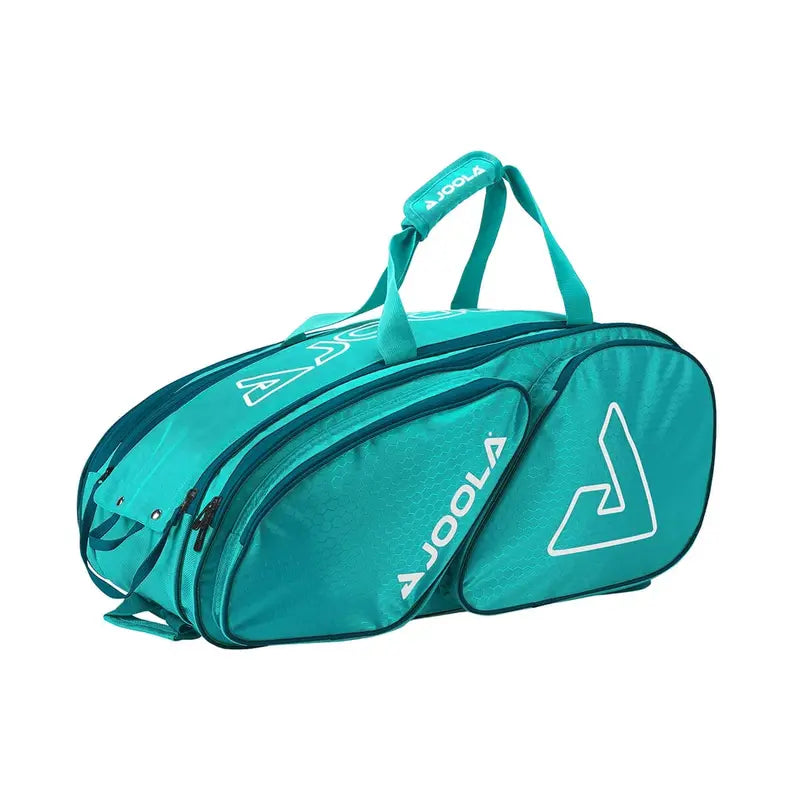 JOOLA Tour Elite Pro Pickleball Bag  Turquoise and Teal Multi-Compartment Sport Duffel